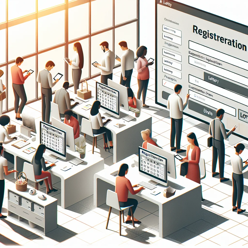 Registration process for the 99 Club Lottery